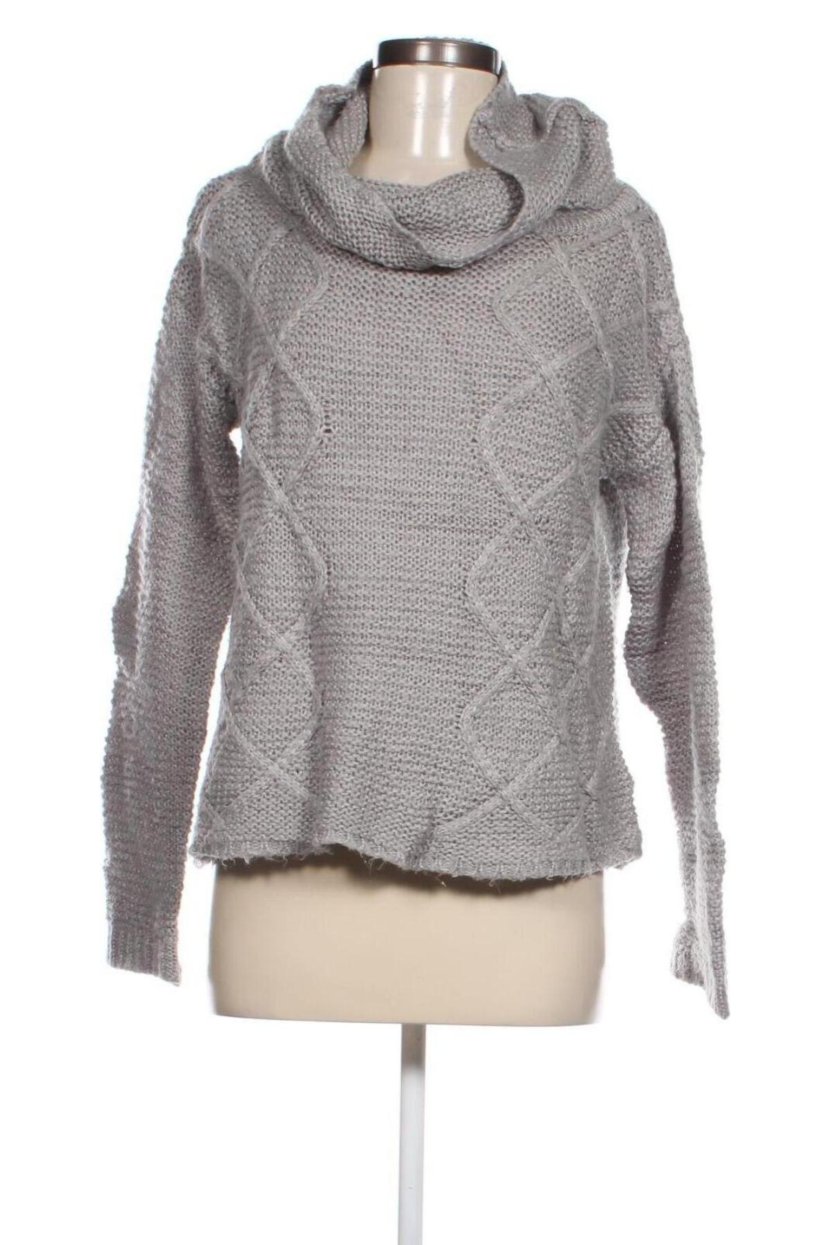 Дамски пуловер Jean Pascale, Размер S, Цвят Сив, Цена 4,35 лв.