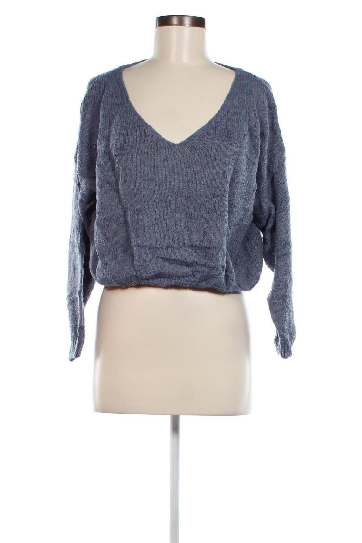 Γυναικείο πουλόβερ Made In Italy, Μέγεθος L, Χρώμα Μπλέ, Τιμή 2,51 €