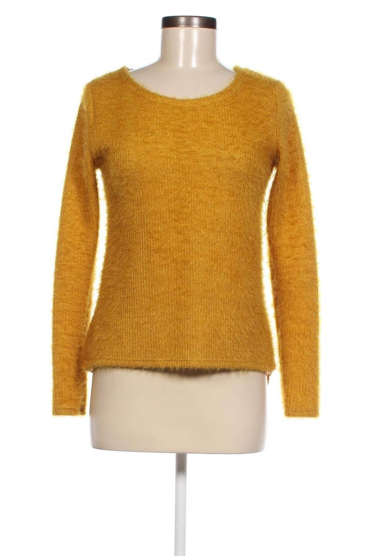 Дамски пуловер Made In Italy, Размер M, Цвят Жълт, Цена 5,22 лв.