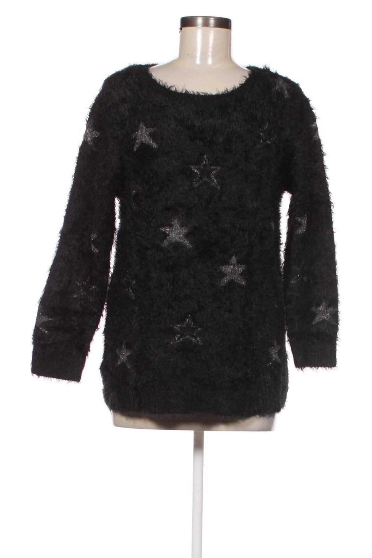 Дамски пуловер Yessica, Размер L, Цвят Черен, Цена 7,25 лв.