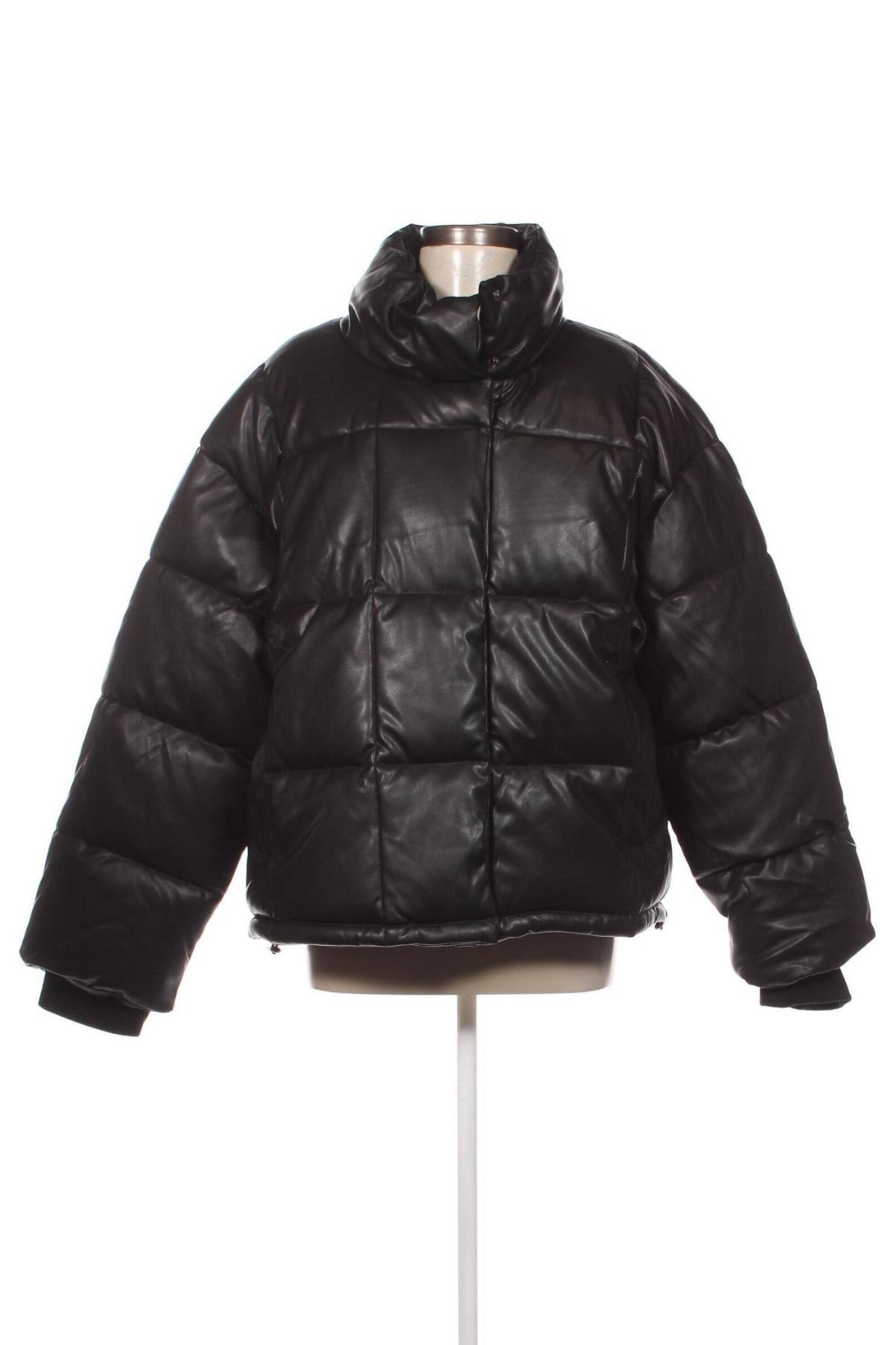 Dámska kožená bunda  Missguided, Veľkosť XL, Farba Čierna, Cena  21,99 €