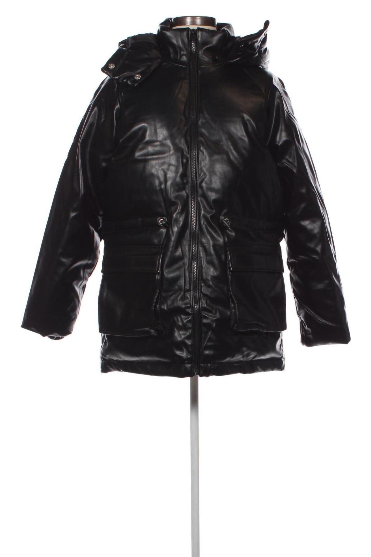 Dámská kožená bunda  Missguided, Velikost XXS, Barva Černá, Cena  676,00 Kč