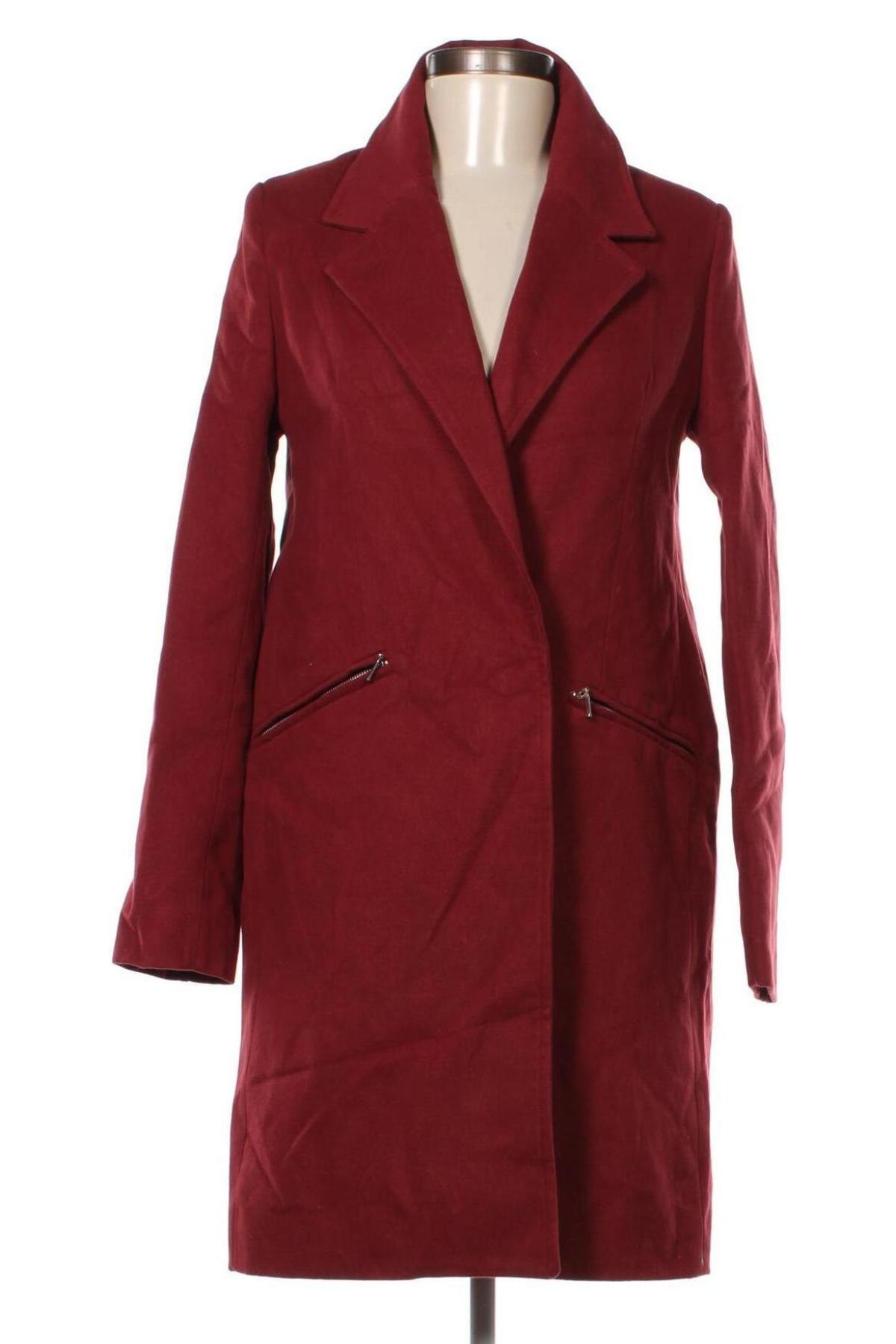 Palton de femei Boohoo, Mărime XS, Culoare Roșu, Preț 94,87 Lei