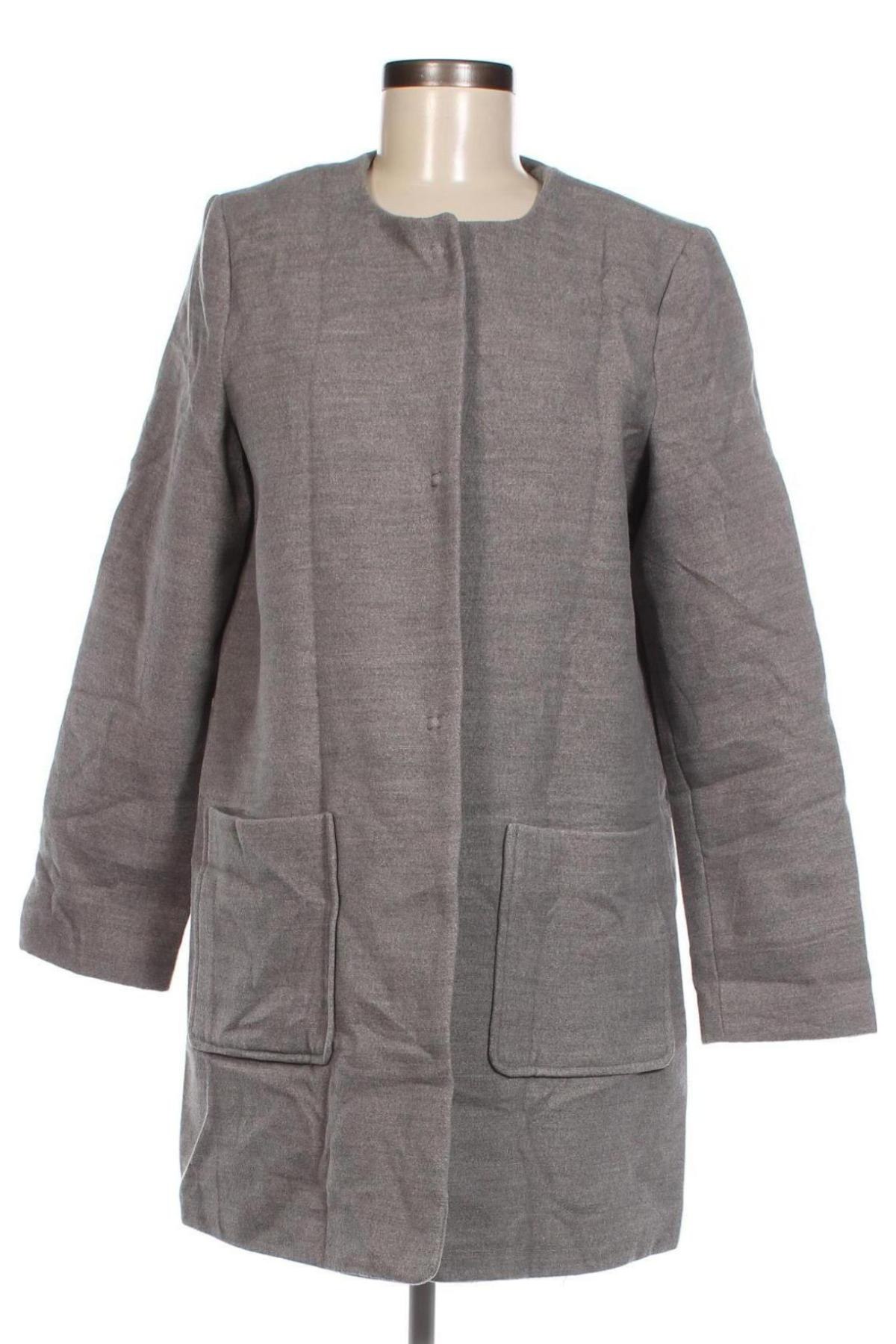 Γυναικείο παλτό Forever 21, Μέγεθος L, Χρώμα Γκρί, Τιμή 3,15 €