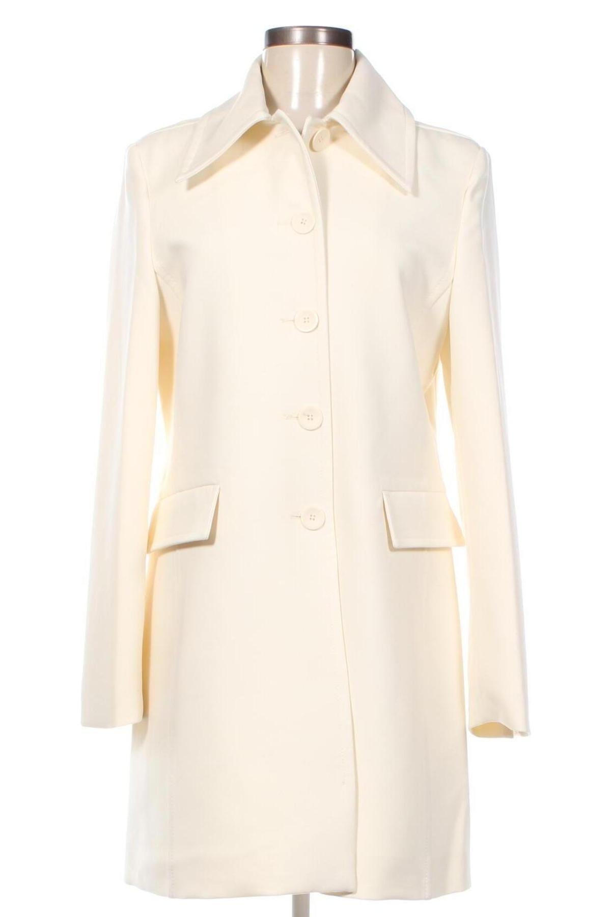 Γυναικείο παλτό Mango, Μέγεθος M, Χρώμα Εκρού, Τιμή 105,67 €