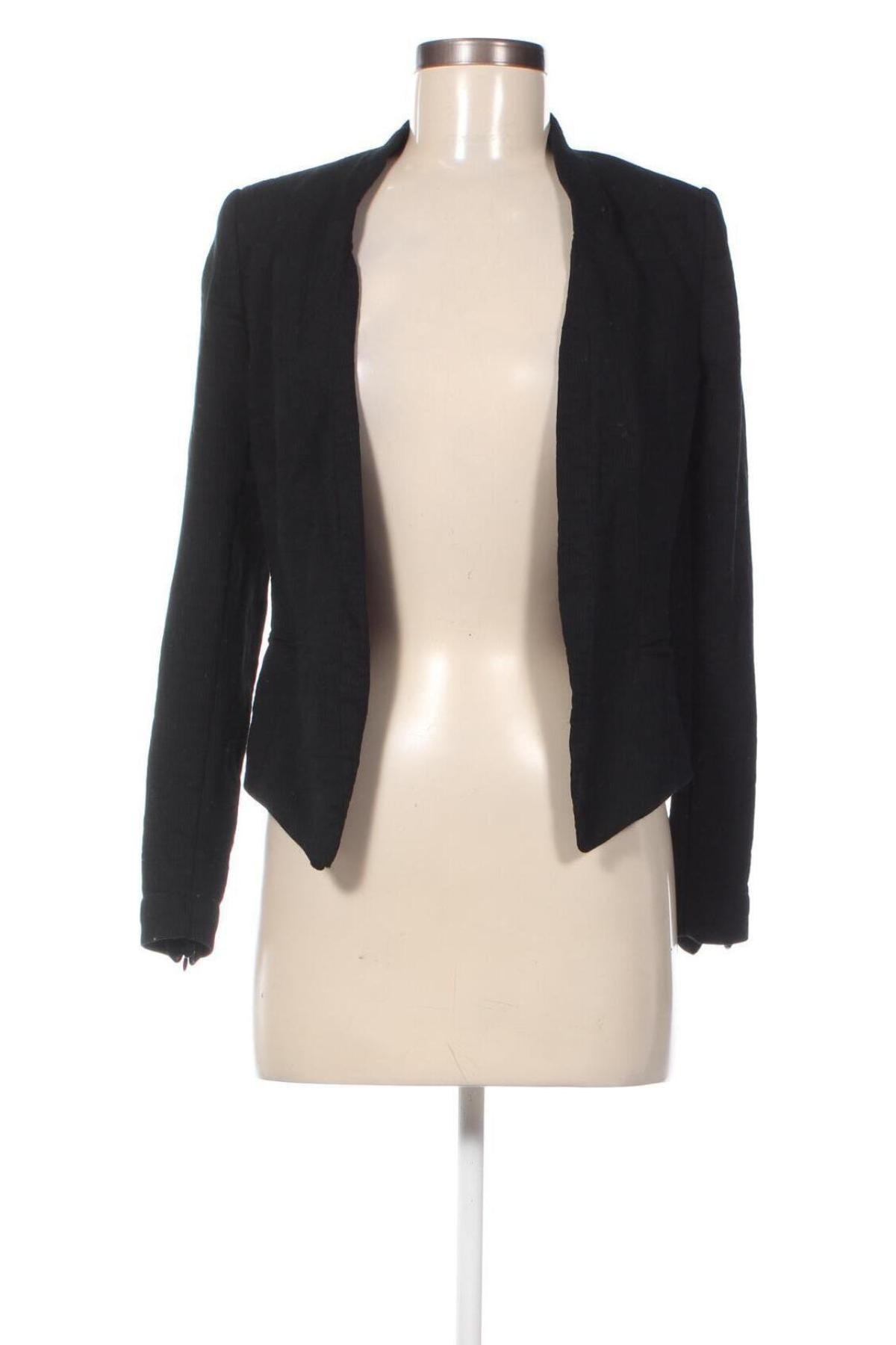 Дамско сако H&M, Размер XS, Цвят Черен, Цена 7,92 лв.
