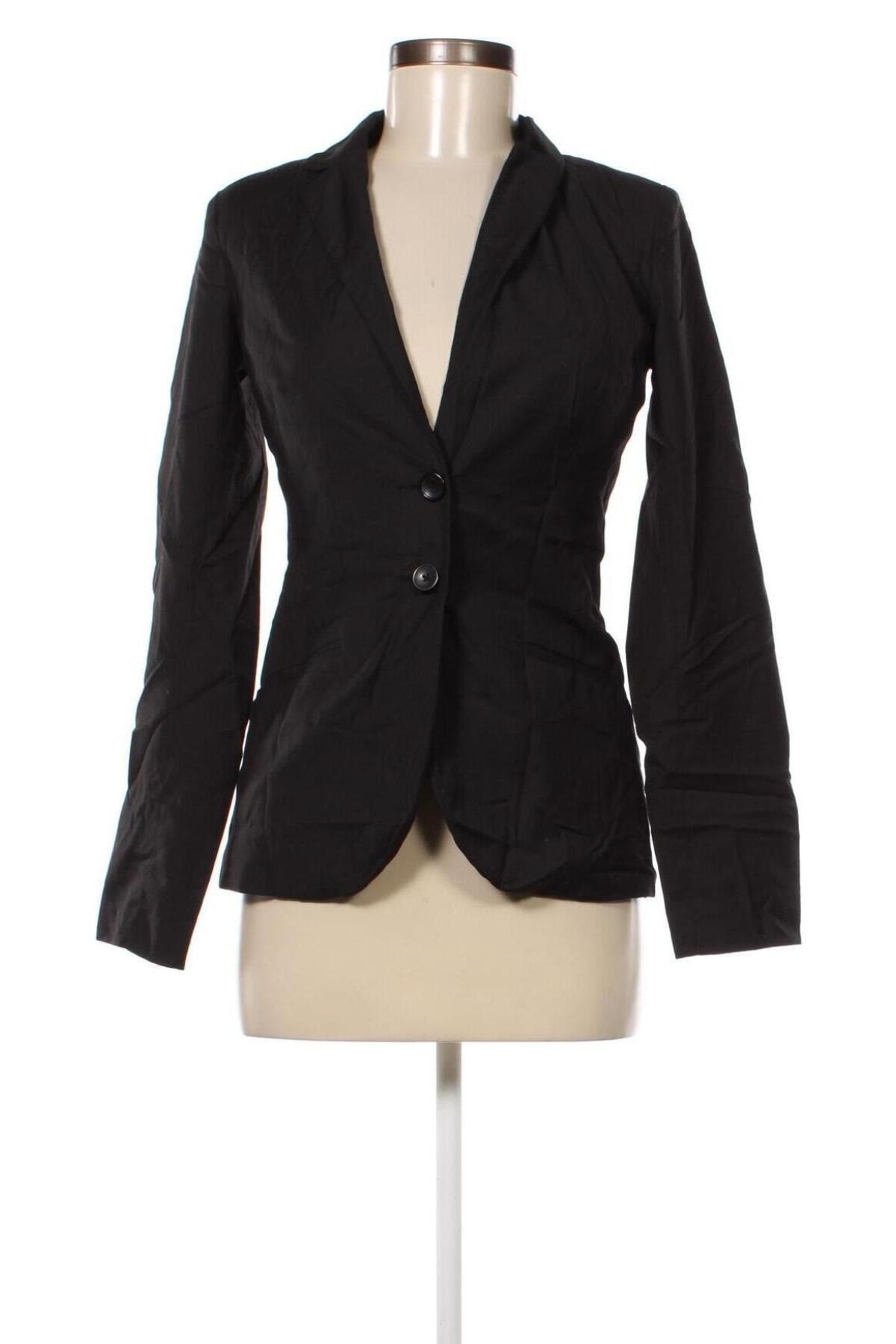 Дамско сако Pull&Bear, Размер S, Цвят Черен, Цена 9,68 лв.