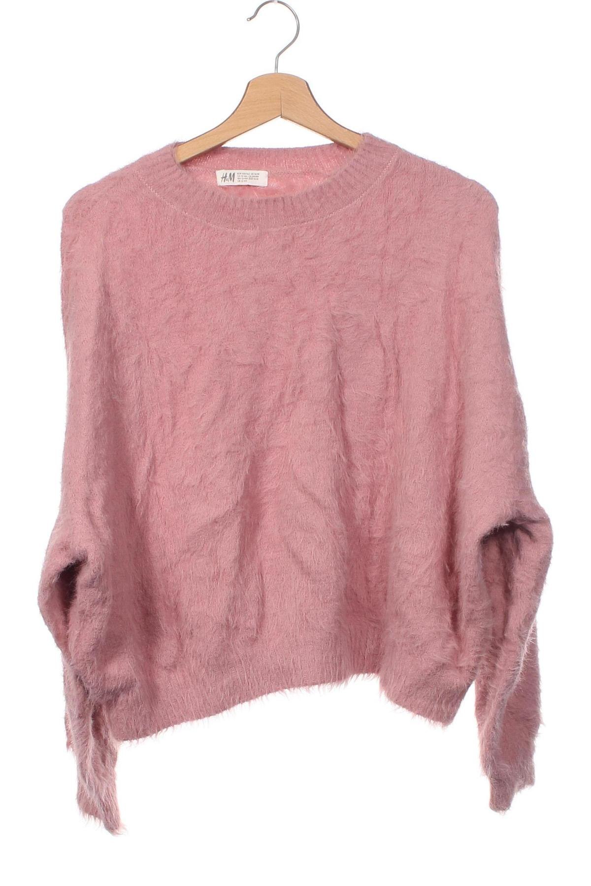 Детски пуловер H&M, Размер 12-13y/ 158-164 см, Цвят Розов, Цена 4,37 лв.