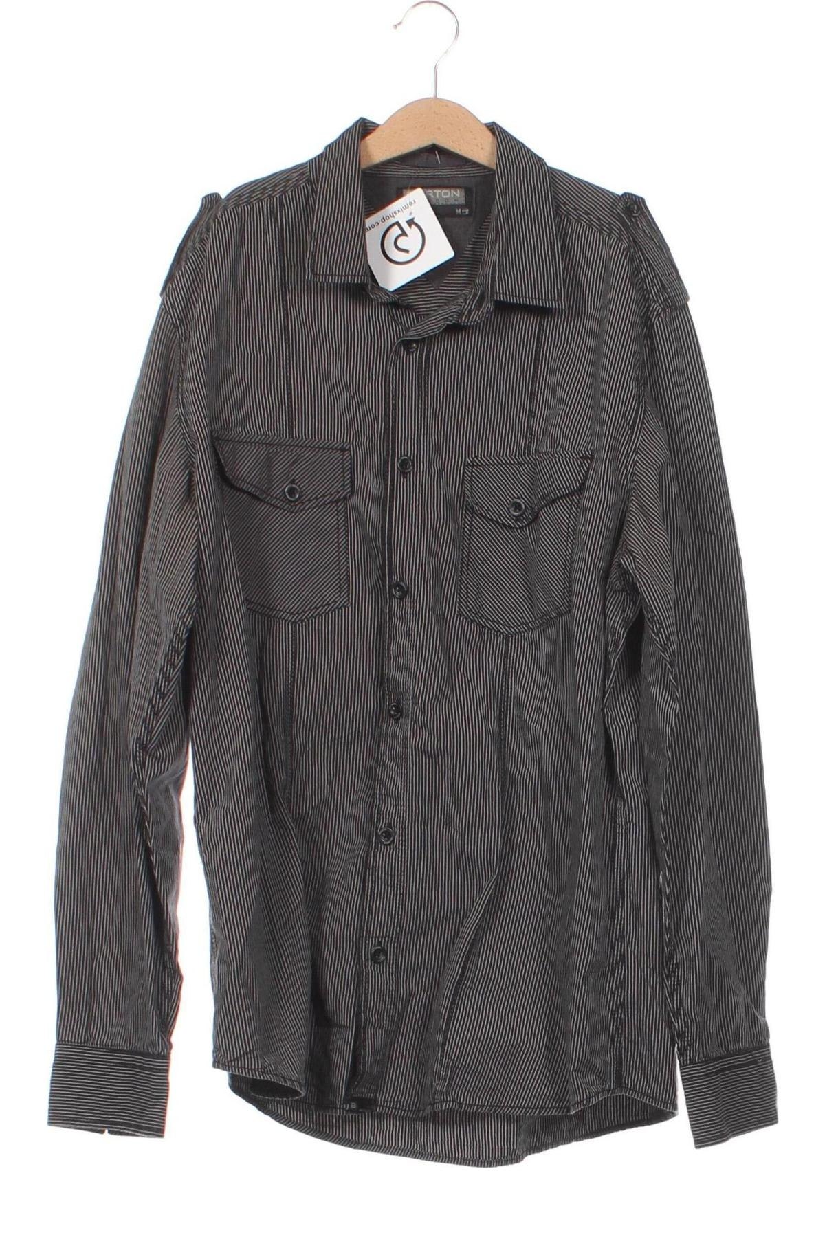 Ανδρικό πουκάμισο Burton of London, Μέγεθος M, Χρώμα Μαύρο, Τιμή 4,31 €