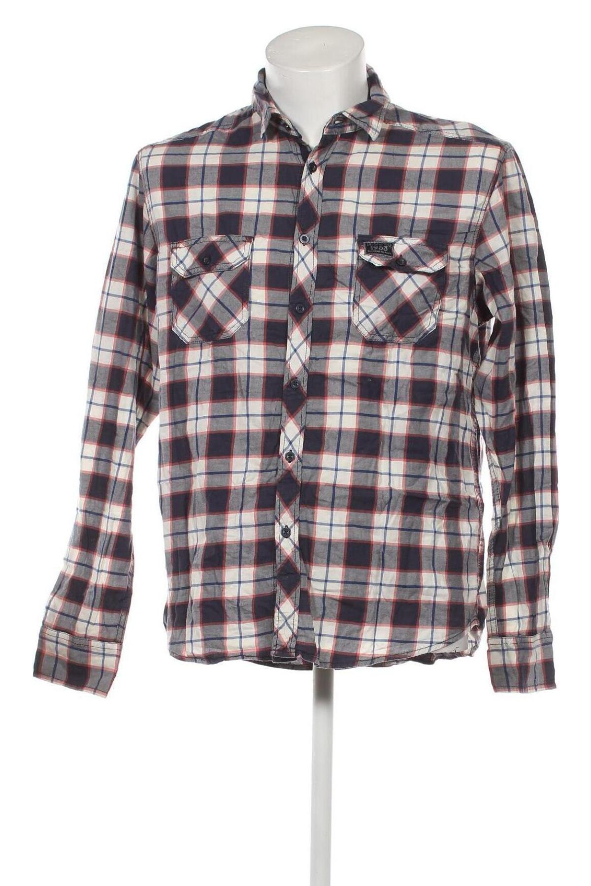 Ανδρικό πουκάμισο Design By Kappahl, Μέγεθος M, Χρώμα Πολύχρωμο, Τιμή 14,85 €
