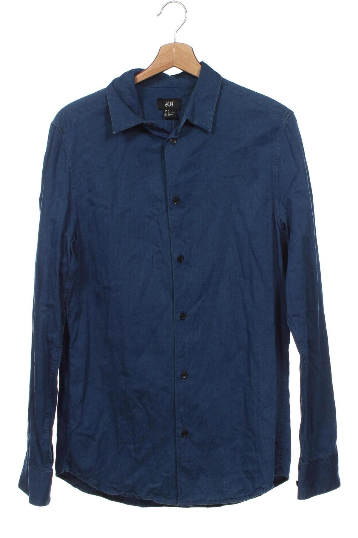 Pánska košeľa  H&M, Veľkosť S, Farba Modrá, Cena  11,72 €