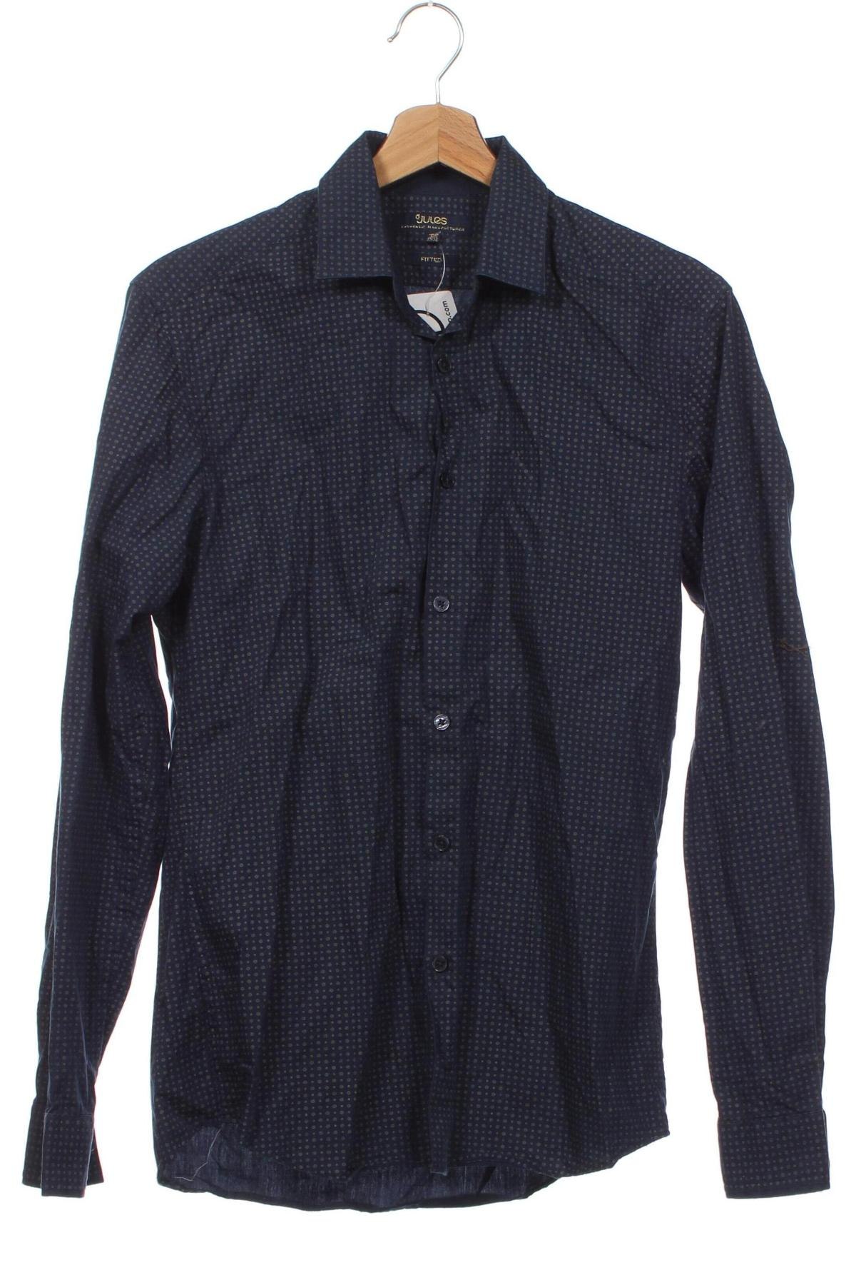 Ανδρικό πουκάμισο Jules, Μέγεθος S, Χρώμα Μπλέ, Τιμή 17,44 €