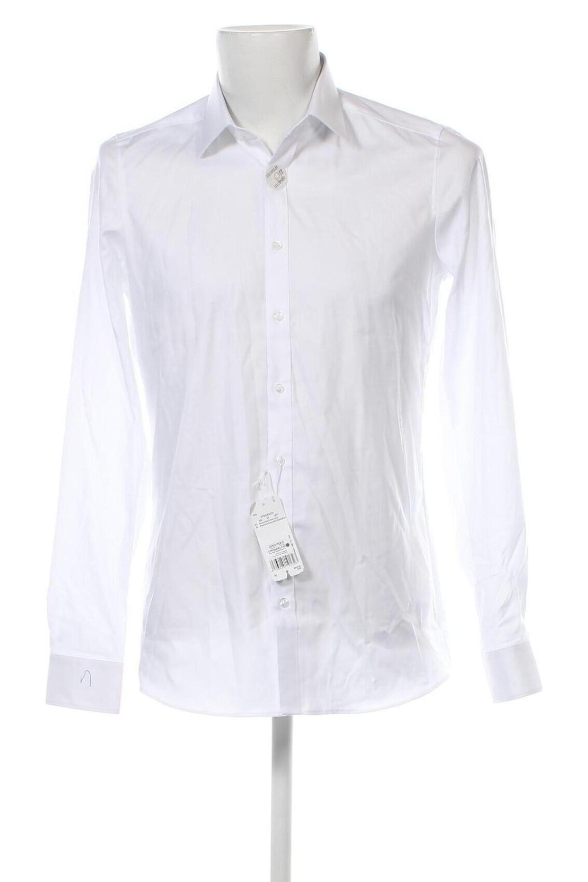 Ανδρικό πουκάμισο Olymp, Μέγεθος M, Χρώμα Λευκό, Τιμή 60,31 €