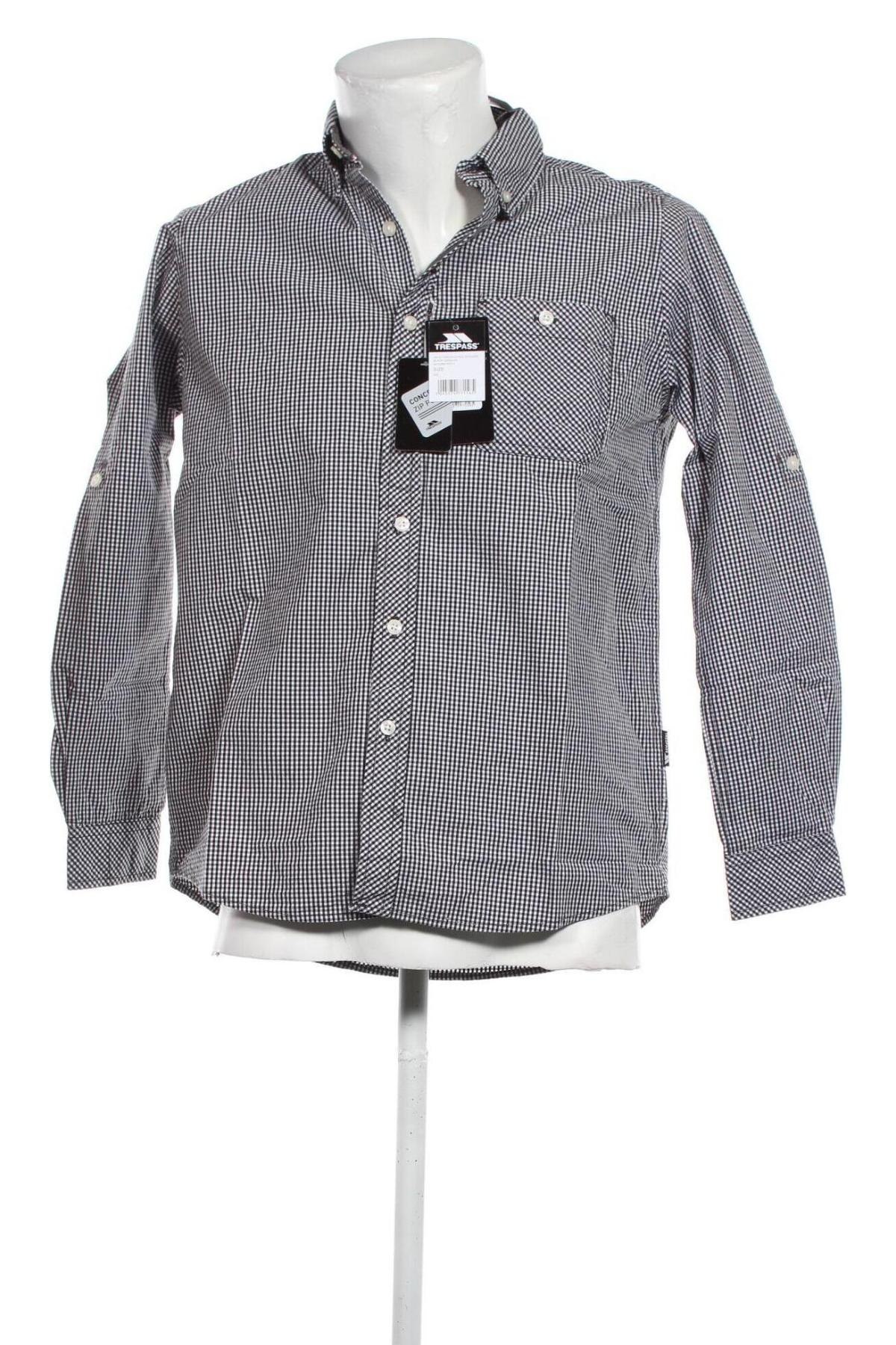 Мъжка риза Trespass, Размер XS, Цвят Сив, Цена 26,91 лв.
