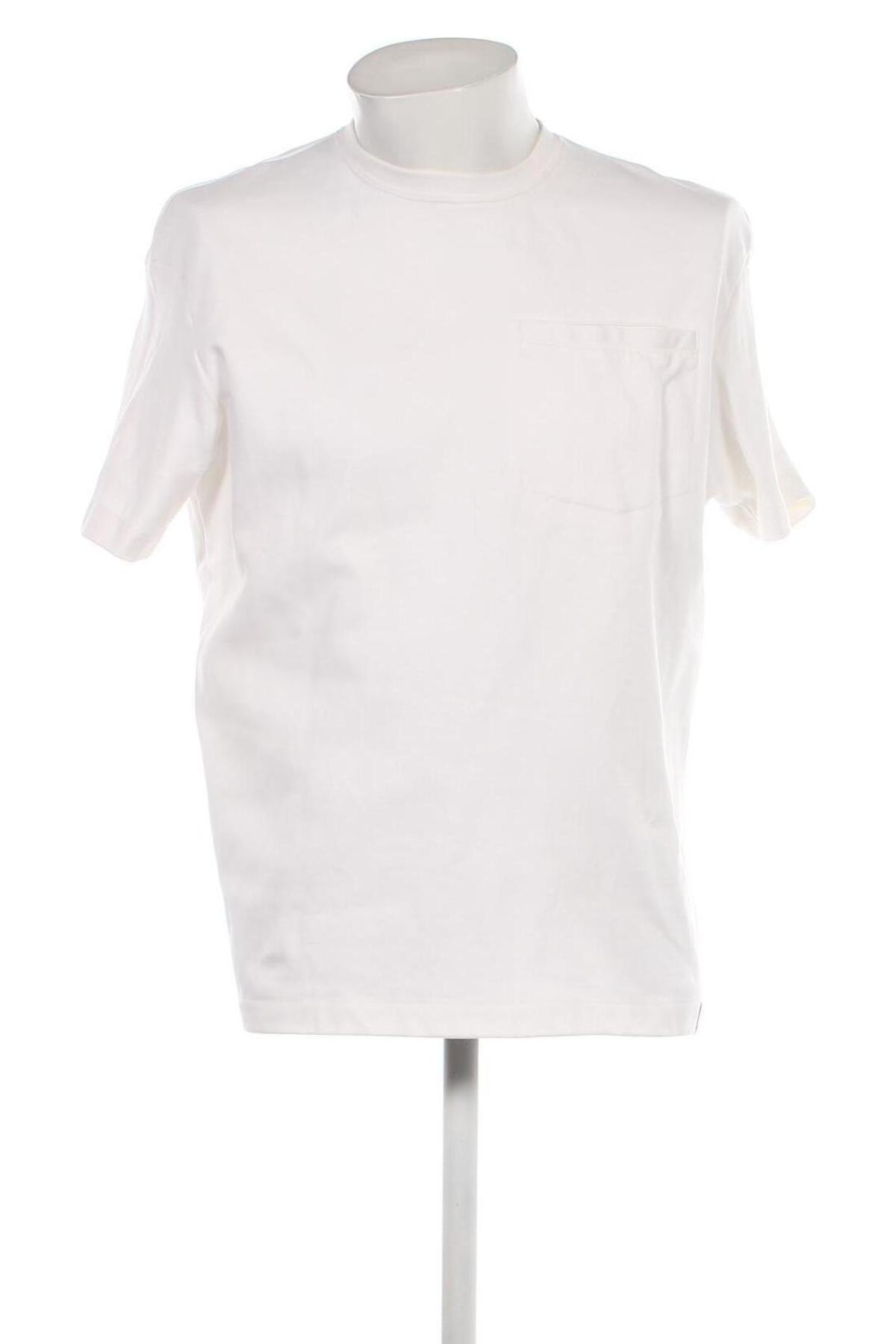 Herren T-Shirt Pull&Bear, Größe L, Farbe Weiß, Preis € 10,23