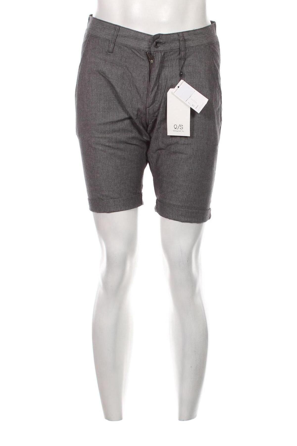 Ανδρικό κοντό παντελόνι Q/S by S.Oliver, Μέγεθος M, Χρώμα Γκρί, Τιμή 4,78 €