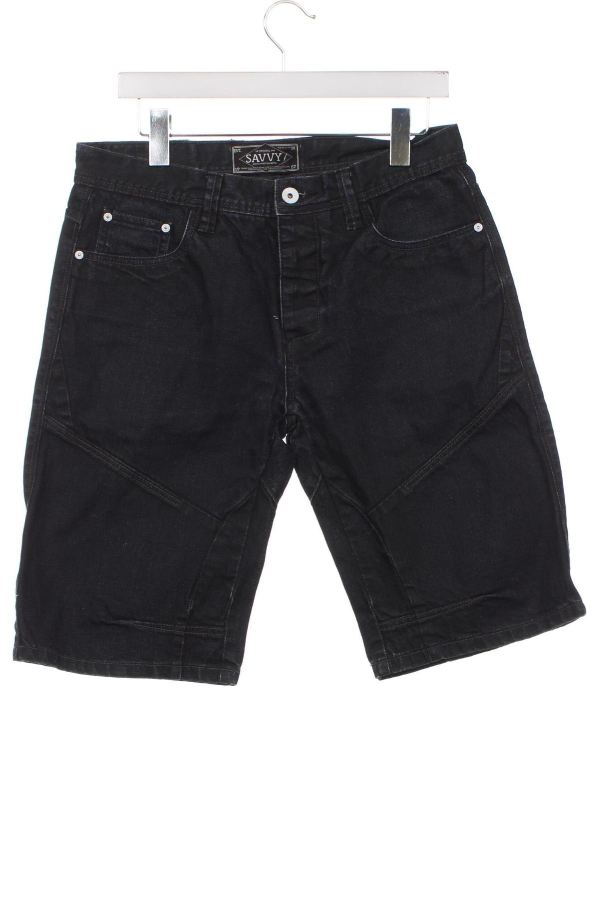 Pantaloni scurți de bărbați Savvy Denim, Mărime M, Culoare Albastru, Preț 51,02 Lei
