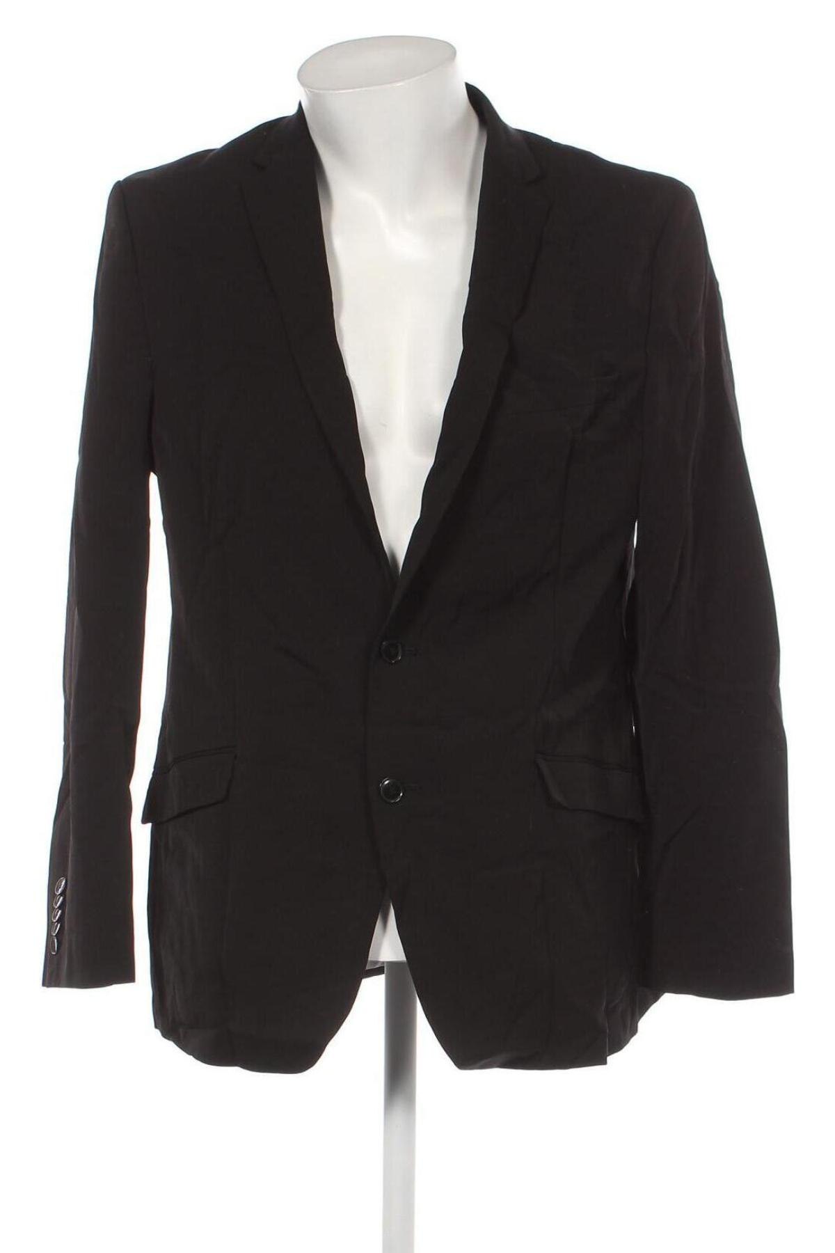 Мъжко сако Angelo Litrico, Размер XL, Цвят Черен, Цена 7,48 лв.