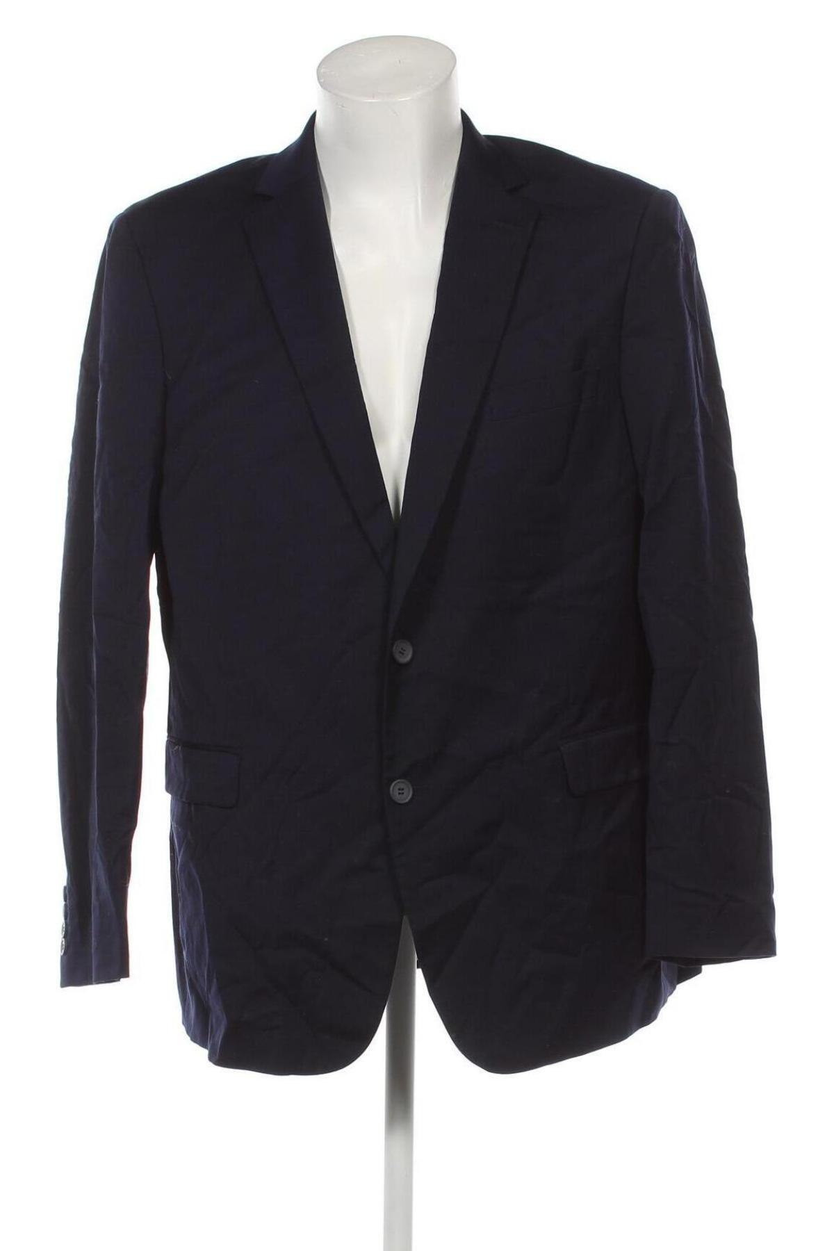 Ανδρικό σακάκι Dressmann, Μέγεθος XL, Χρώμα Μπλέ, Τιμή 7,71 €