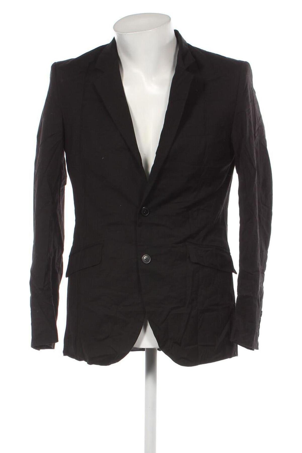 Мъжко сако H&M, Размер M, Цвят Черен, Цена 8,80 лв.