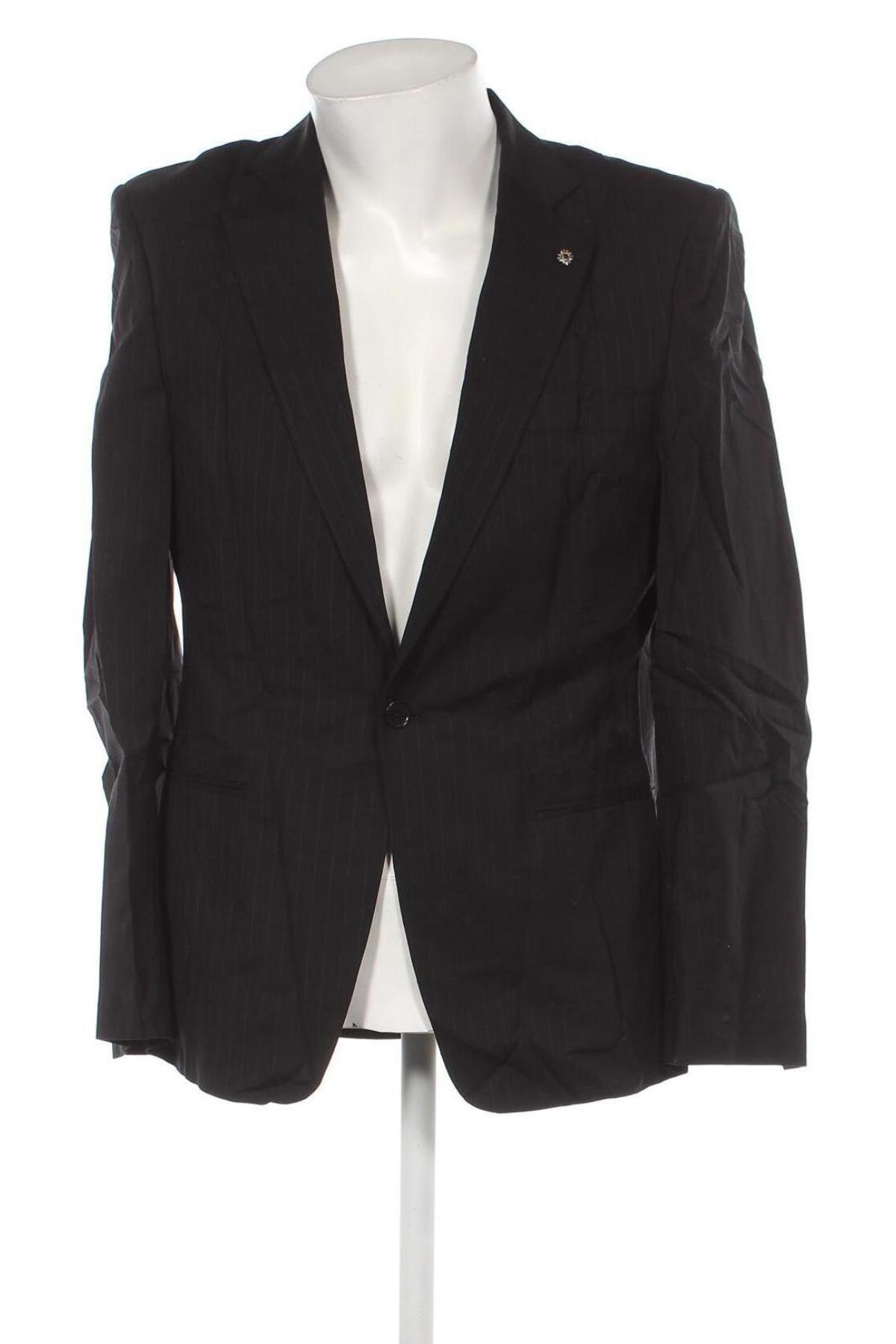 Ανδρικό σακάκι Zara Man, Μέγεθος L, Χρώμα Μαύρο, Τιμή 4,34 €