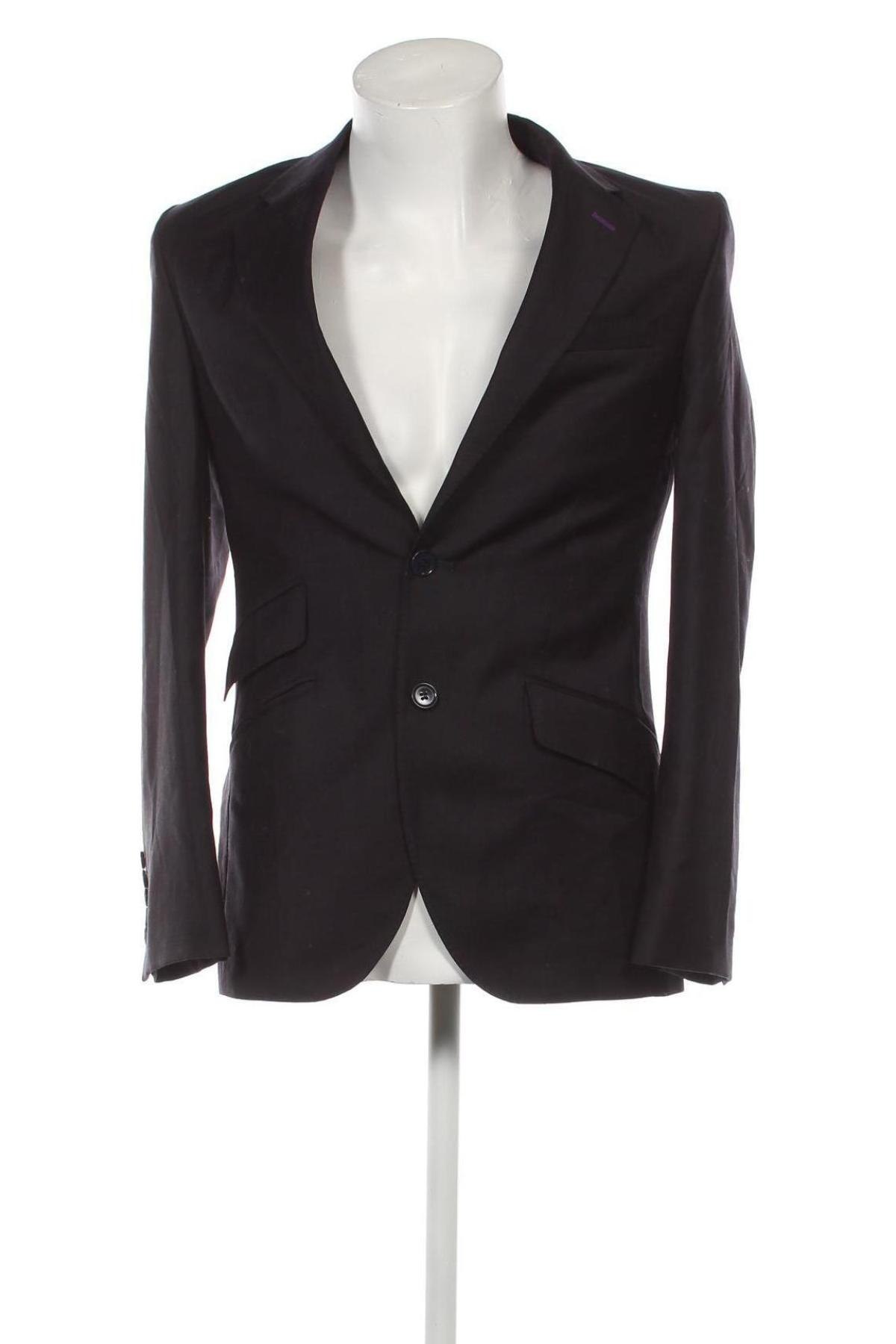 Мъжко сако Zara Man, Размер M, Цвят Черен, Цена 12,87 лв.