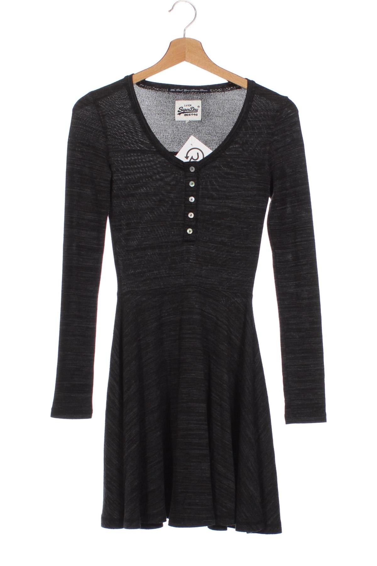 Kleid Superdry, Größe XS, Farbe Grau, Preis 4,64 €