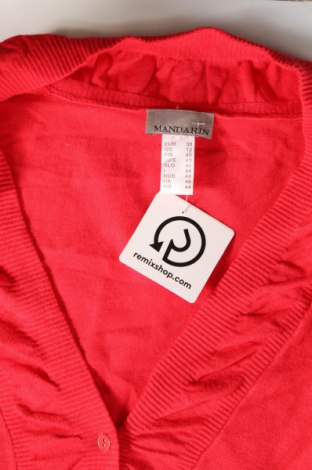 Damen Strickjacke Mandarin, Größe M, Farbe Rot, Preis 20,49 €