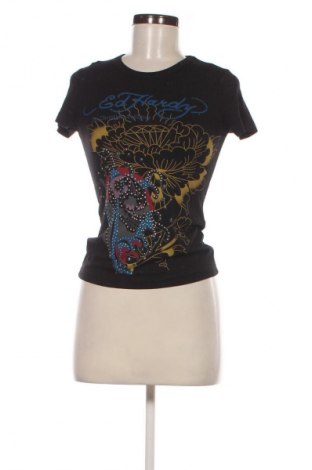 Damen T-Shirt Ed Hardy, Größe S, Farbe Schwarz, Preis € 32,00