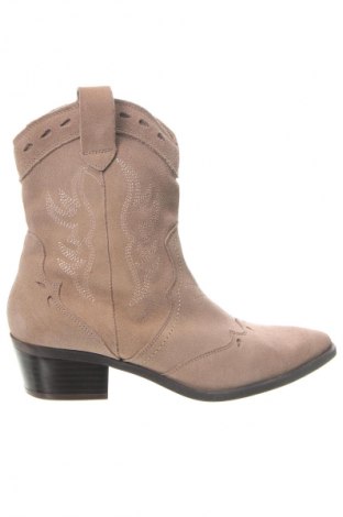 Damen Stiefeletten Stradivarius, Größe 38, Farbe Beige, Preis 24,46 €