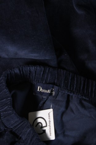 Pantaloni de velvet de femei Denim Co., Mărime L, Culoare Albastru, Preț 95,99 Lei