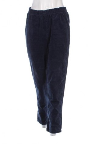 Pantaloni de velvet de femei Denim Co., Mărime L, Culoare Albastru, Preț 95,99 Lei