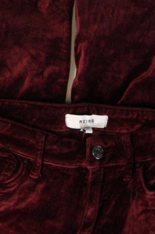 Pantaloni de velvet de femei Reiss, Mărime XS, Culoare Roșu, Preț 338,99 Lei