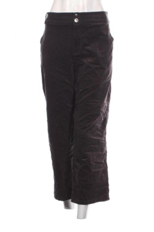 Pantaloni de velvet de femei Street One, Mărime L, Culoare Gri, Preț 157,99 Lei