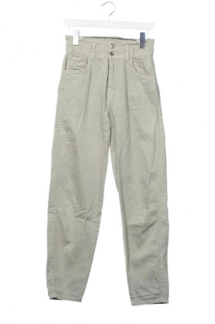 Damskie spodnie Pull&Bear, Rozmiar XS, Kolor Zielony, Cena 66,67 zł