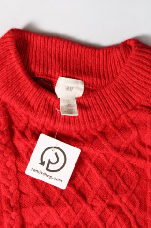 Damski sweter H&M, Rozmiar S, Kolor Czerwony, Cena 92,99 zł