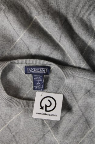 Damenpullover Lands' End, Größe S, Farbe Grau, Preis 18,41 €