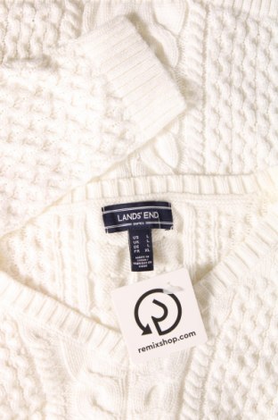 Damski sweter Lands' End, Rozmiar L, Kolor Biały, Cena 92,99 zł