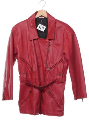 Damen Lederjacke, Größe XS, Farbe Rot, Preis 50,00 €