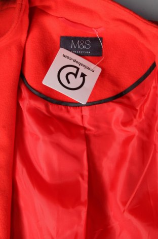 Дамско палто Marks & Spencer, Размер M, Цвят Червен, Цена 55,49 лв.