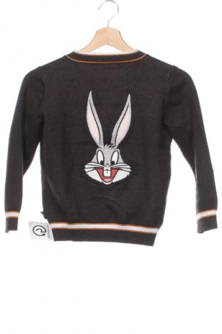 Kinder Strickjacke Looney Tunes, Größe 6-7y/ 122-128 cm, Farbe Grau, Preis 5,99 €