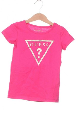 Dziecięcy T-shirt Guess, Rozmiar 3-4y/ 104-110 cm, Kolor Różowy, Cena 107,86 zł