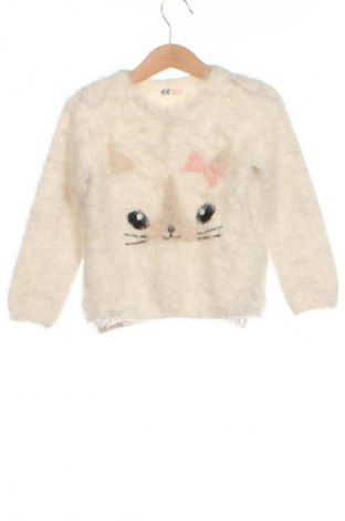 Kinderpullover H&M, Größe 2-3y/ 98-104 cm, Farbe Weiß, Preis 16,37 €