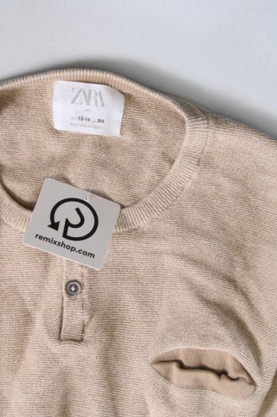 Kinderpullover Zara, Größe 13-14y/ 164-168 cm, Farbe Beige, Preis € 6,99