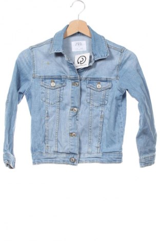 Kinder Jeansjacke Zara Kids, Größe 7-8y/ 128-134 cm, Farbe Blau, Preis 18,49 €