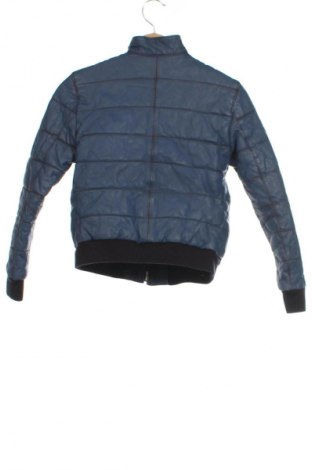 Kinder Lederjacke, Größe 8-9y/ 134-140 cm, Farbe Blau, Preis 23,99 €