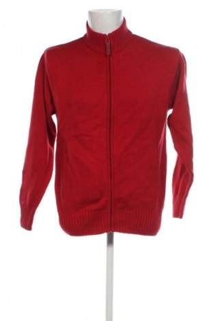 Herren Strickjacke Easy Wear, Größe M, Farbe Rot, Preis € 33,99