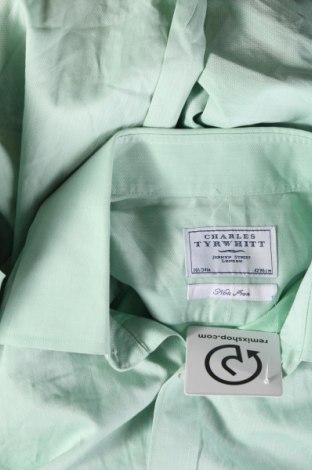 Pánská košile  Charles Tyrwhitt, Velikost L, Barva Zelená, Cena  696,00 Kč