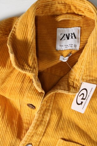 Мъжка риза Zara, Размер XL, Цвят Жълт, Цена 34,49 лв.