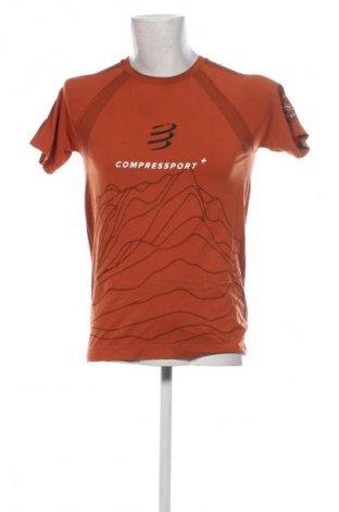 Męski T-shirt Compressport, Rozmiar S, Kolor Brązowy, Cena 147,09 zł